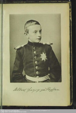 3. Prinz Albert, Herzog zu Sachsen