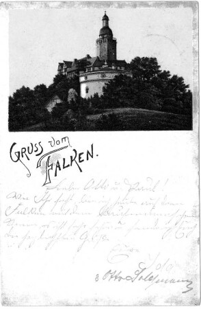 Ansichtskarte: Gruß vom Falken