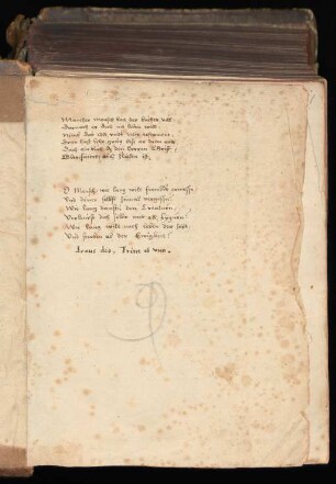 Handschriftliches Gedicht Daniel Sudermanns
