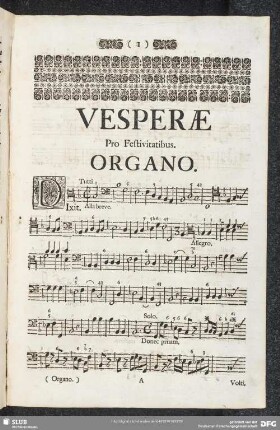 Vesperae pro Festivitatibus