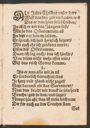 ALs Jesus Christus vnser Herr || West das sein zeit nu komen wer ||