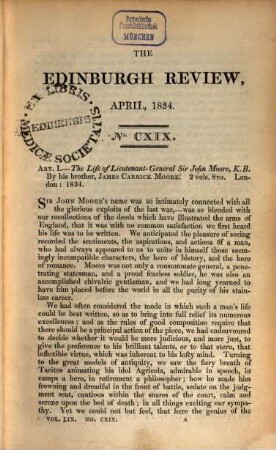 The Edinburgh review, or critical journal, 59. 1834