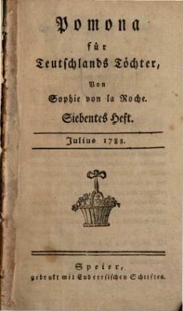 Pomona für Teutschlands Töchter. 1783,3, 1783, 3 = H. 7 - 9