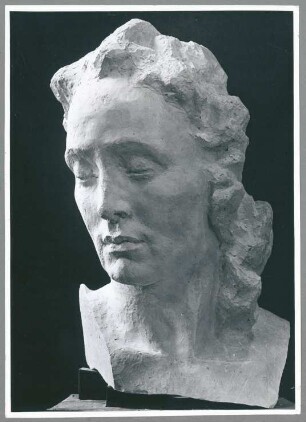 Kopf Sinnender Genius vom Beethoven-Denkmal, 1926/39, Gips