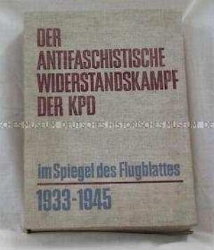 Kassette mit KPD-Plakatnachdrucken des antifaschistischen Widerstandes