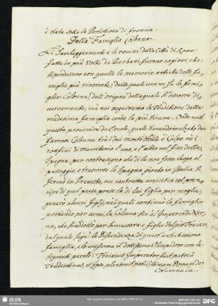Della famiglia Colonna.