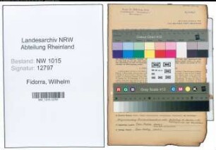 Entnazifizierung Wilhelm Fidorra , geb. 21.05.1908 (Kaufmaennischer Angestellter)