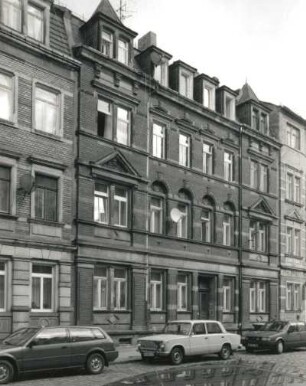 Dresden-Pieschen, Mohnstraße 32. Wohnhaus (um 1900). Straßenansicht