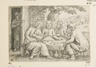 Abraham bewirtet die drei Engel