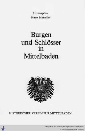 64. Jahresband: Burgen und Schlösser in Mittelbaden: Die Ortenau: Zeitschrift des Historischen Vereins für Mittelbaden