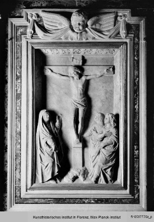 Kreuzigung Christi mit der Madonna, der Heiligen Maria Magdalena und dem Heiligen Johannes Evangelista