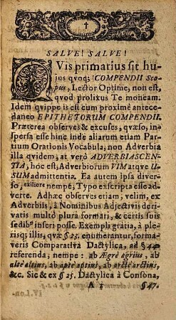 Compendium Adverbiorum Pro Manuductione Poetica