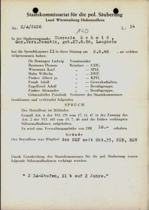 Schmid, Theresia