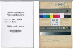 Entnazifizierung Hanna Hildebrand , geb. 27.10.1894 (Lehrerin)