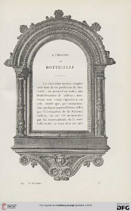 3. Pér. 20.1898: À propos de Botticelli