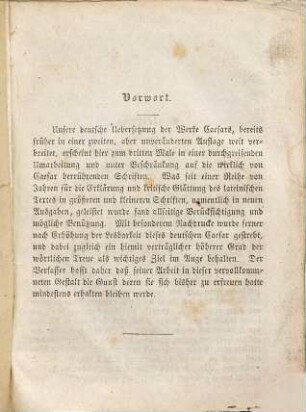 Des Cajus Julius Cäsar Denkwürdigkeiten des Gallischen und des Bürgerkriegs