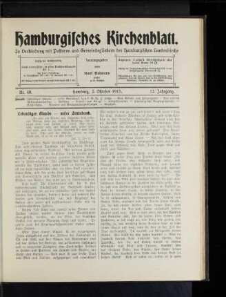Lebendiger Glaube - unser Erntedank.