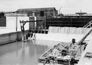 Bau Schleusen Staustufe Kachlet/Donau