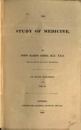 The study of medicine : in four volumes. 2
