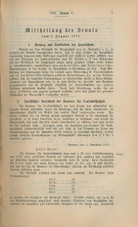 8. Januar 1878 - 31. December 1878