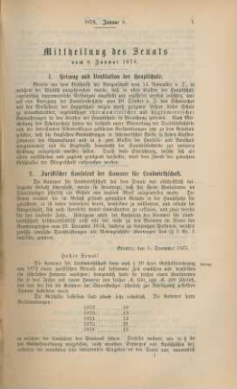 8. Januar 1878 - 31. December 1878
