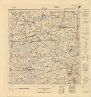 1422 (alte Nr.: 250) Jübek, Meßtischblatt (4cm - Karte)