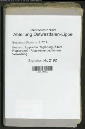 Konkurs des Amtmann Lucanus zu Detmold: Kontributionsheberegister des Kirchspiels Detmold