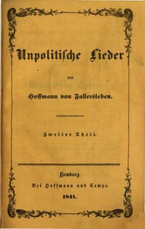 Unpolitische Lieder, 2