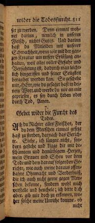 811-816, Wider die Todesfurcht
