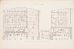 Rother-Mühle, Bromberg: Schnitte (aus: Atlas zur Zeitschrift für Bauwesen, hrsg. v. G. Erbkam, Jg. 5, 1855)