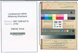 Entnazifizierung Anna Gabriel , geb. 03.02.1891 (Lehrerin)