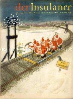 Satirische Zeitschrift aus den Westsektoren Berlins "der Insulaner" (Weihnachtsausgabe)