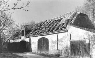 Crostwitz-Horka. Mittel- oder Schäfermühle, Scheune
