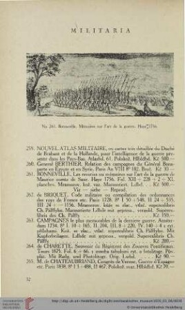 Militaria (Nr. 259-307)