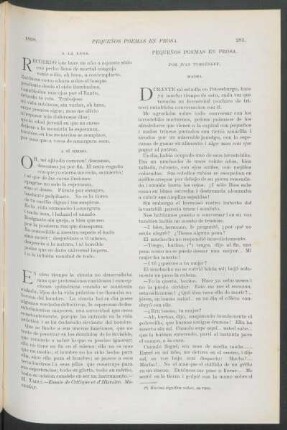 Pequeños poemas en prosa