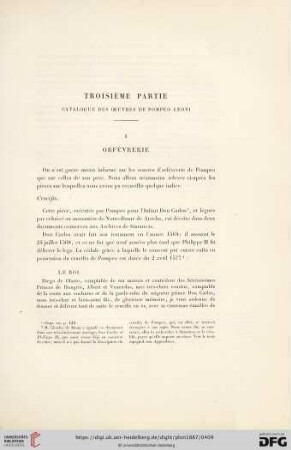I: Orfévrerie