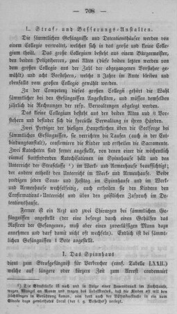 L. Straf- und Besserungs-Anstalten.