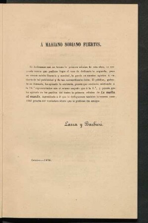[Dedicatoria] Á Mariano Soriano Fuertes
