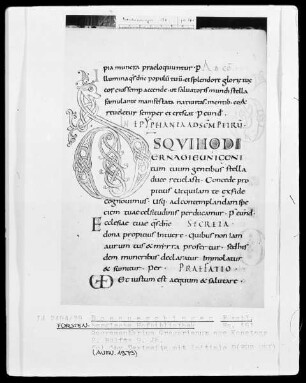 Hs.191 & Sacramentarium Gregorianum & fol 16v