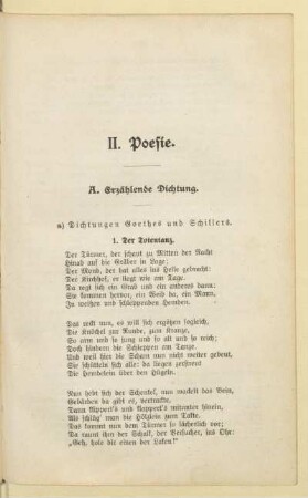A. Erzählende Dichtung