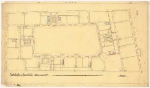 Wohnhaus mit Volkskaffeehaus Chausseestraße, Berlin: Grundriss 1.OG 1:50