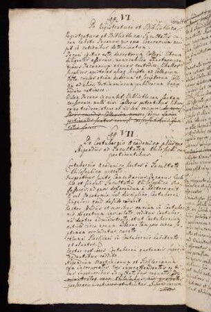VII. De Contubernio Academico alusque Stipendiis ad Facultatem Philosophicam pertinentibus.