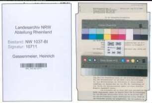 Entnazifizierung Heinrich Gassenmeier , geb. 09.05.1883 (Platzmeister)