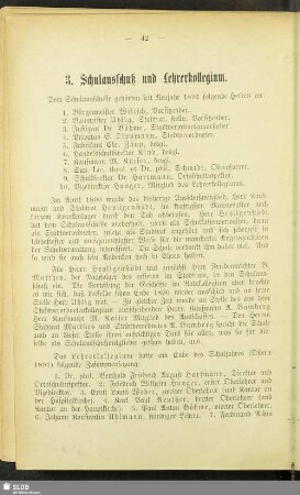 3. Schulausschuß und Lehrerkollegium