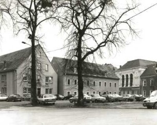 Dresden-Strehlen. Wasaplatz. Blick von der Villa "Wasa" nach Südosten gegen "Strehlener Hof"