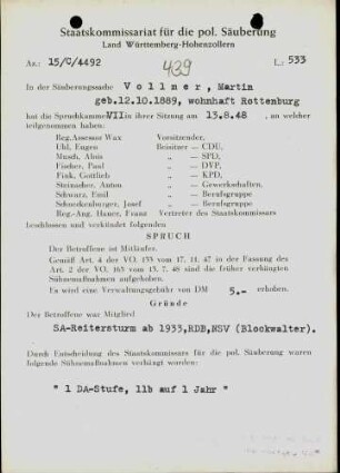 Vollmer, Martin