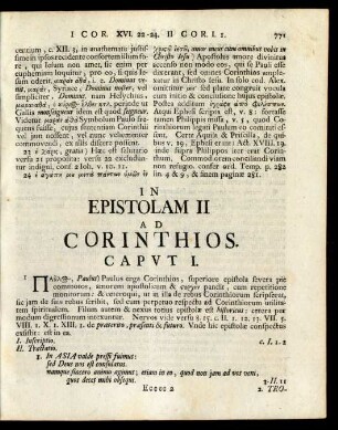 In Epistolam II Ad Corinthios