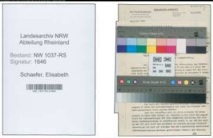 Entnazifizierung Elisabeth Schaefer , geb. 21.01.1901 (Lehrerin)