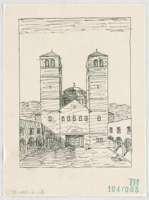 Fischer, Theodor; Nürnberg; Reformations - Gedächtniskirche - Perspektive
