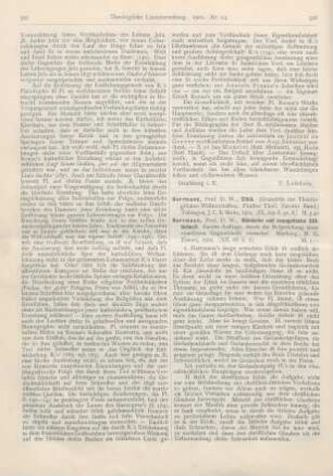 396-400 [Rezension] Herrmann, Wilhelm, Römische und evangelische Sittlichkeit. 2., verm. Aufl